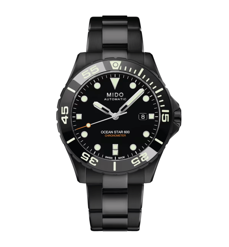 Mido Ocean Star 600 Chronometer quadrante nero M0266083305100