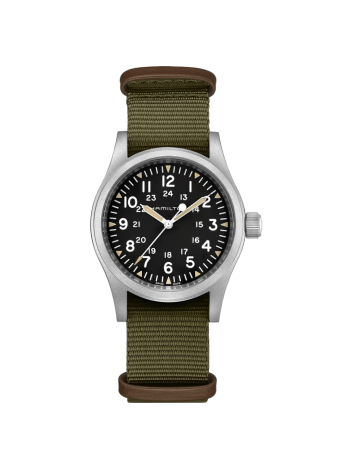 Hamilton Khaki Field Mechanical quadrante nero 38 mm H69439931