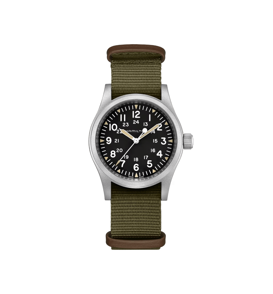 Hamilton Khaki Field Mechanical quadrante nero 38 mm H69439931