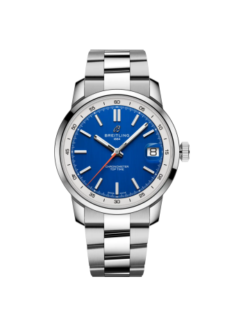 Breitling Top Time B31 38 mm blu bracciale acciaio AB3113A71C1A1