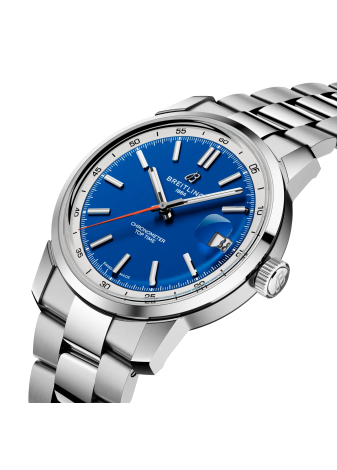 Breitling Top Time B31 38 mm blu bracciale acciaio AB3113A71C1A1