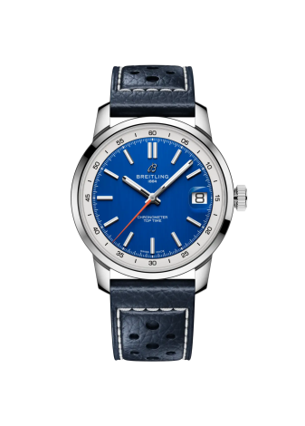 Breitling Top Time B31 38 mm blu cinturino pelle AB3113A71C1X1