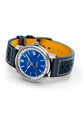 Breitling Top Time B31 38 mm blu cinturino pelle AB3113A71C1X1