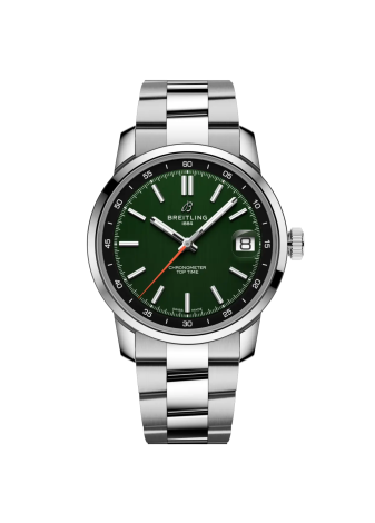 Breitling Top Time B31 38 mm AB3113171L1A1 verde bracciale acciaio