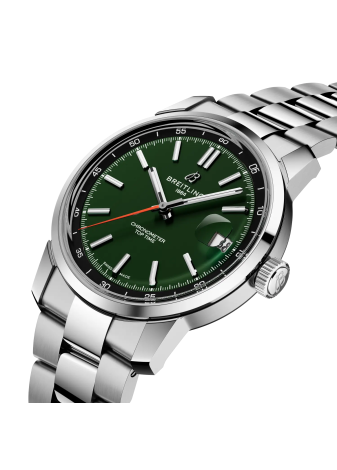 Breitling Top Time B31 38 mm AB3113171L1A1 verde bracciale acciaio
