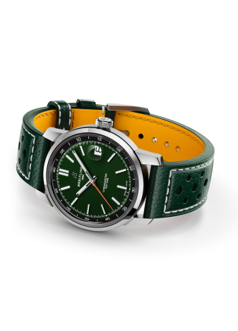 Breitling Top Time B31 38 mm verde cinturino pelle AB3113171L1X1