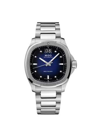 Mido Multifort Tv Big Date quadrante blu M0495261104100