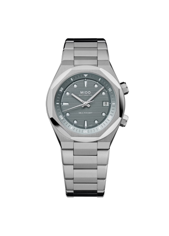 Mido Multifort 8 Two Crwons quadrante grigio M0475071108100