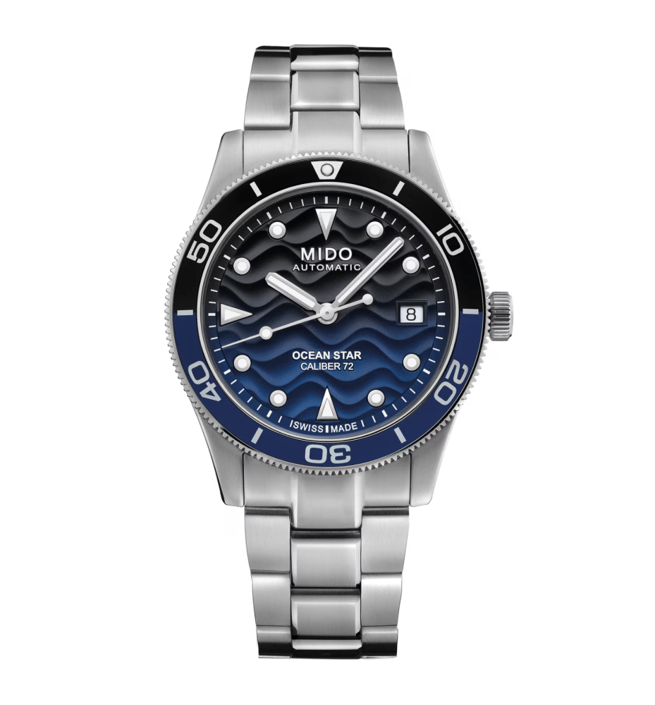 Mido Ocean Star 39 mm quadrante blu M0269071104100