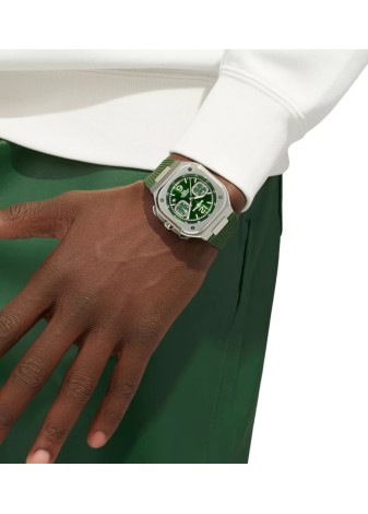 Br 05 Chrono Green Steel  BR05C-GN-ST/SRB