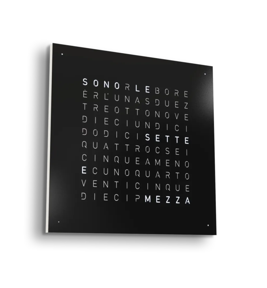 QLOCKTWO Earth 45 BLACK PEPPER