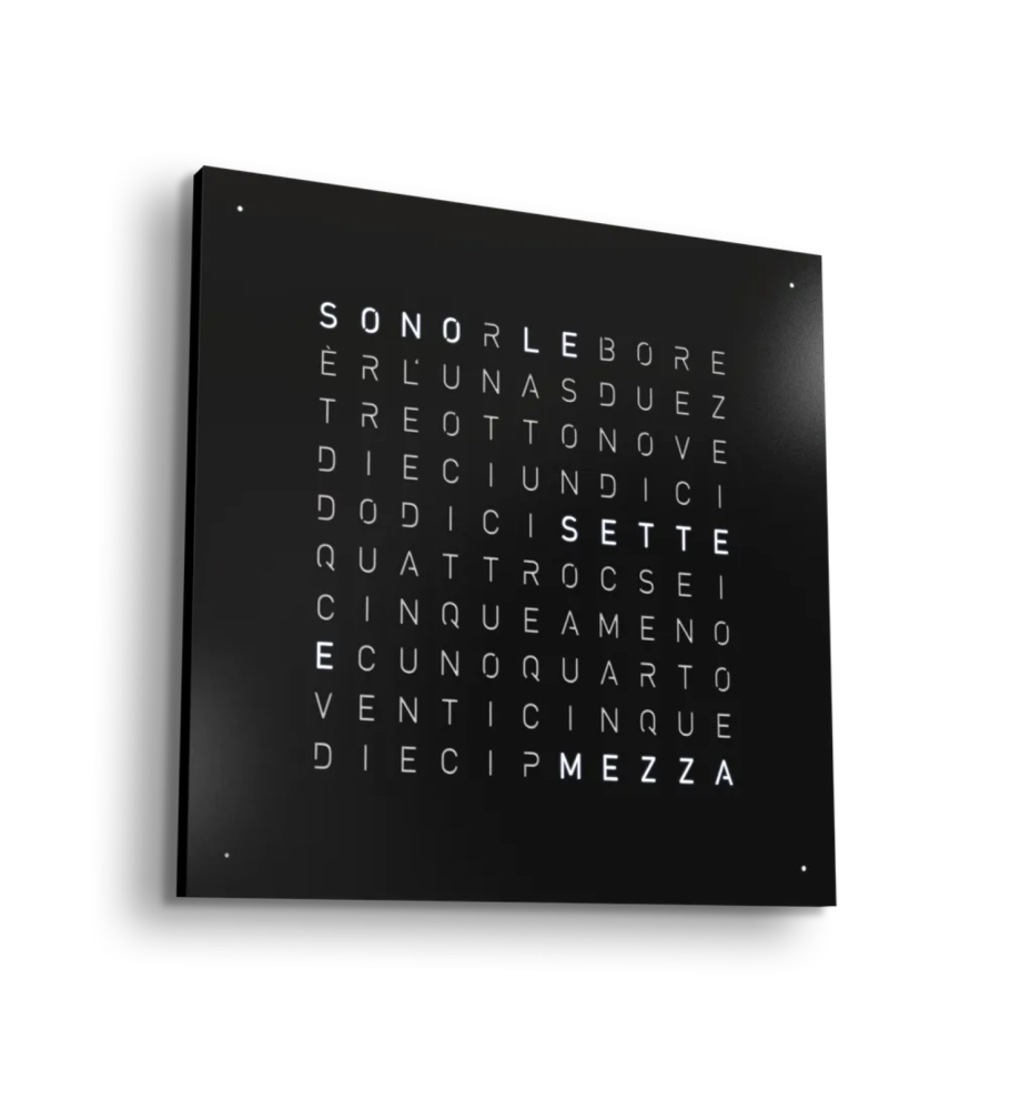QLOCKTWO Earth 45 BLACK PEPPER