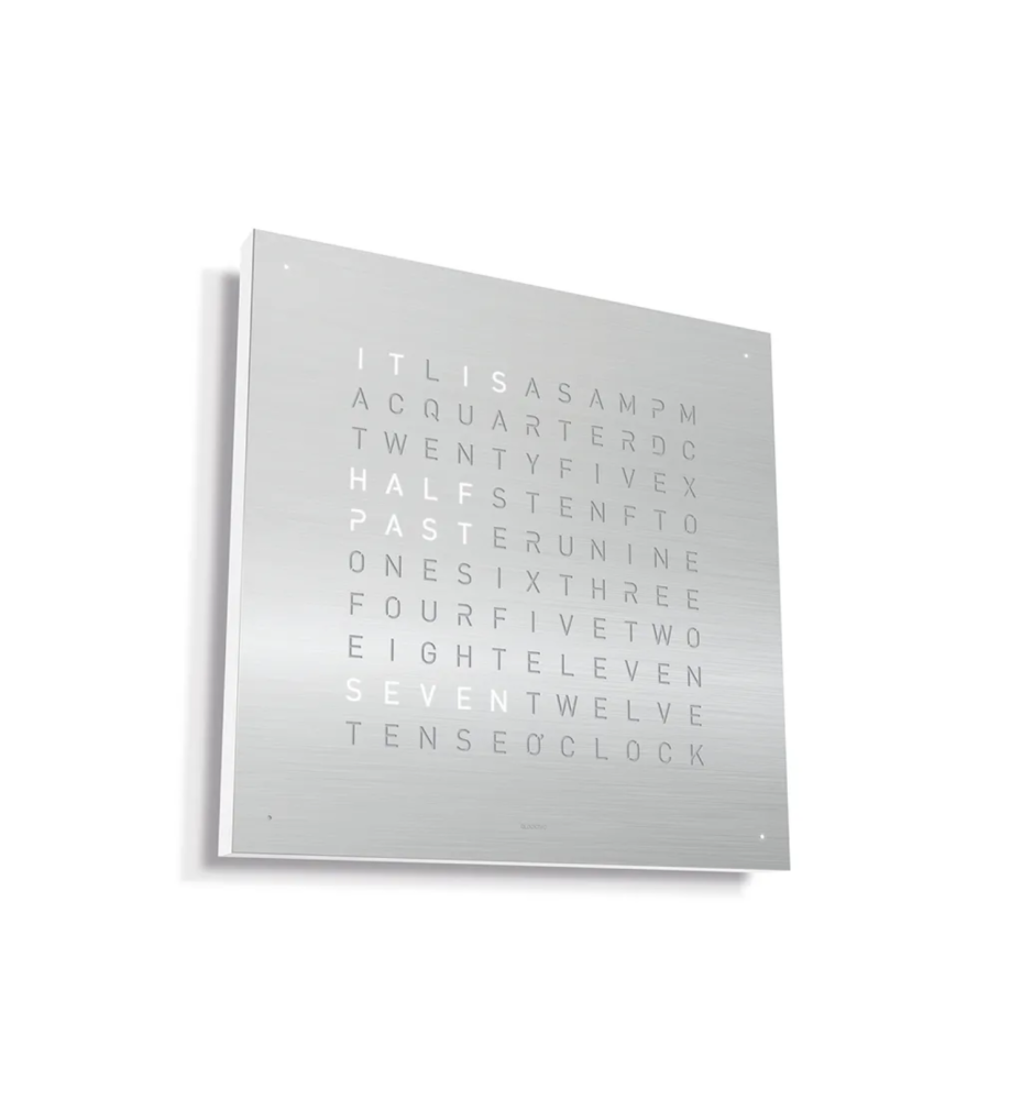 QLOCKTWO Earth 45 STAINLESS STEEL