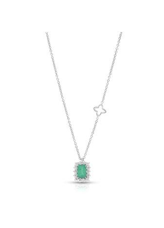 Recarlo Collana Anniversary Smeraldo e Diamanti ct0.23 P79CC008/SM025