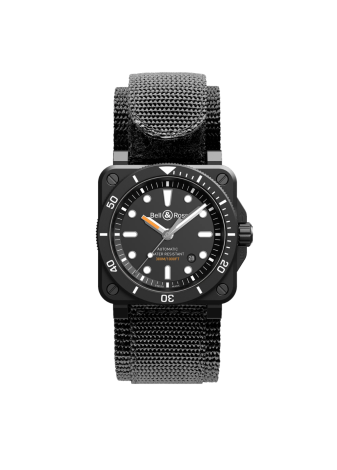 Orologio Br 03 92 Diver Black Matte 42 mm BELL&ROSS BR0392-D-BL-CE/SRB