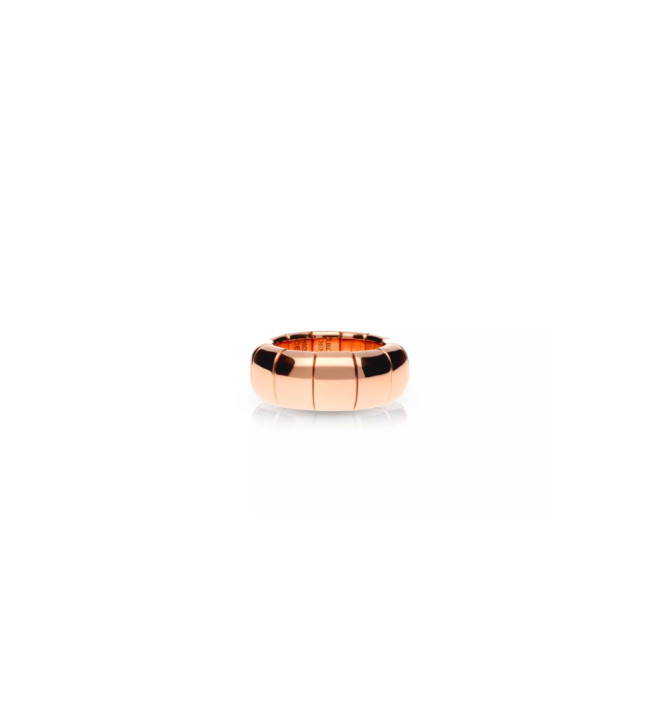 Anello Demeglio Aura Pura grande Ceramica dorata rosa Anello Demeglio Aura Pura grande Ceramica dorata rosa