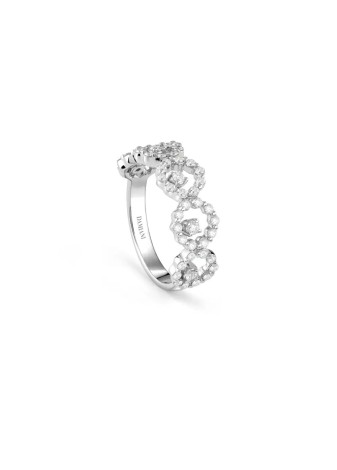 Anello Juliette in oro bianco con diamanti