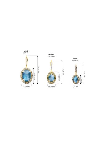 Orecchini Ciliegine Nanis Medium Double face OS29-584