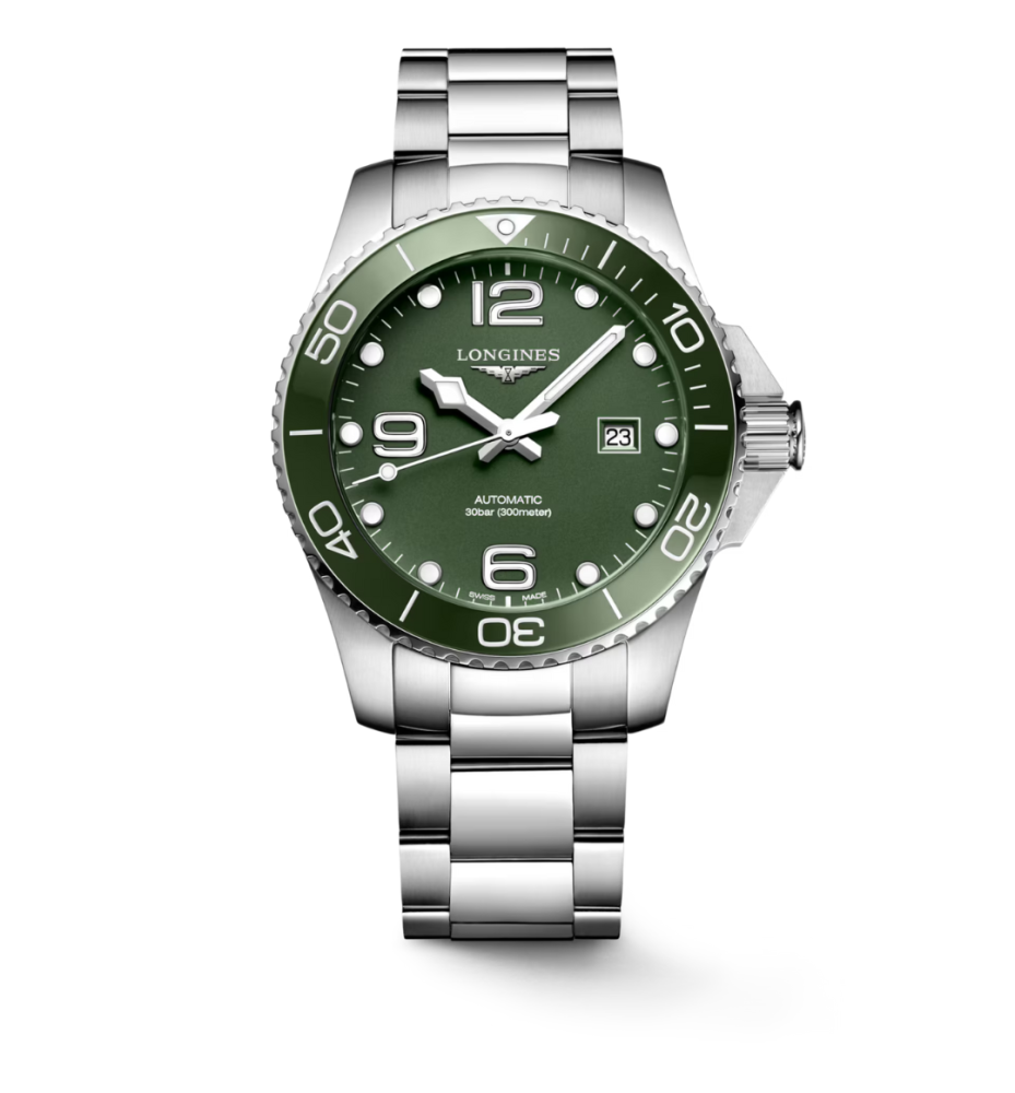 Longines Hydroconquest 43 mm Ceramic quadrante verde L37824066