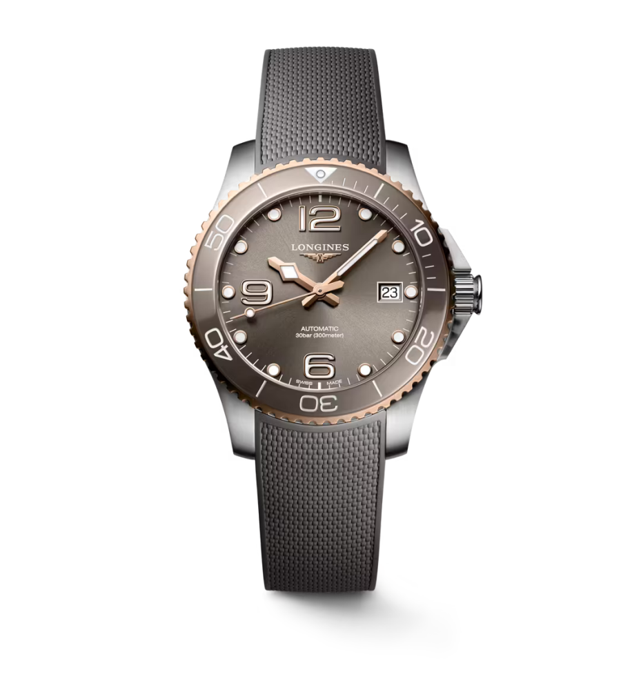 Longines Hydroconquest 39mm Ceramic cinturino caucciù L37803789 Longines Hydroconquest 39mm Ceramic cinturino caucciù L37803789