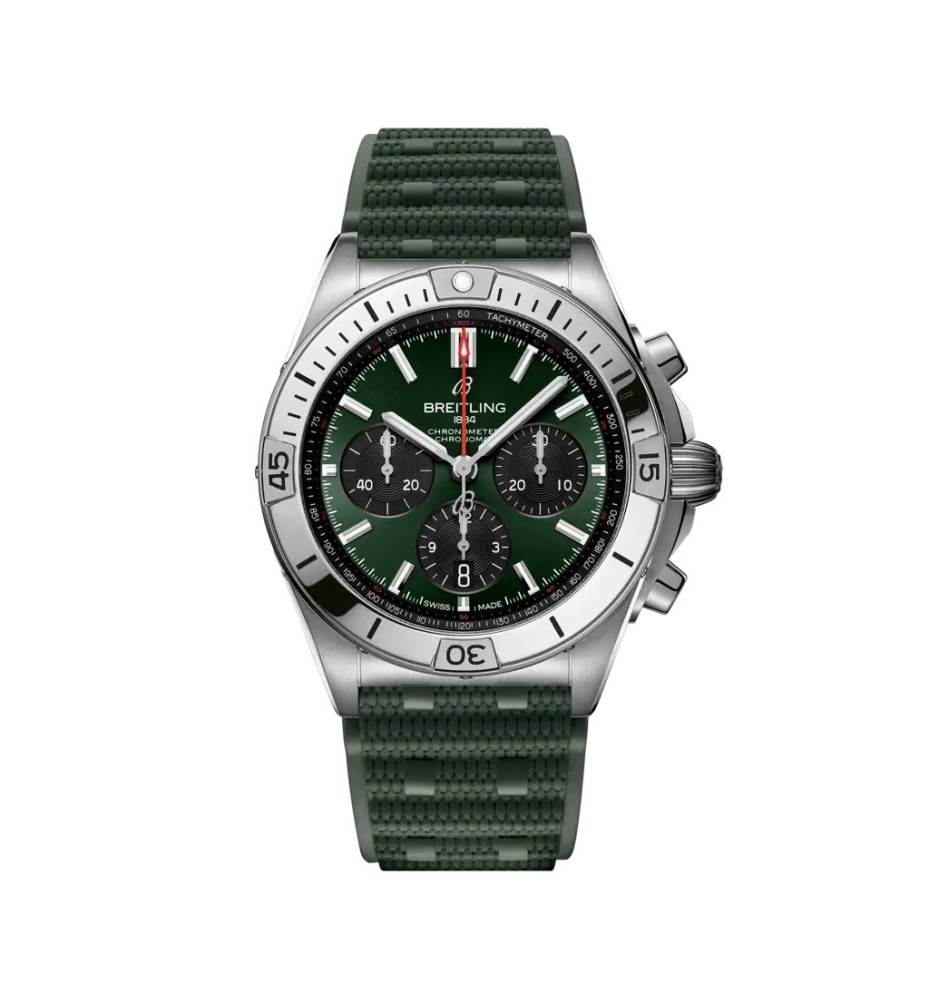 Breitling Chronomat B01 42 bracciale caucciù AB0134101L2S1 Breitling Chronomat B01 42 bracciale caucciù AB0134101L2S1