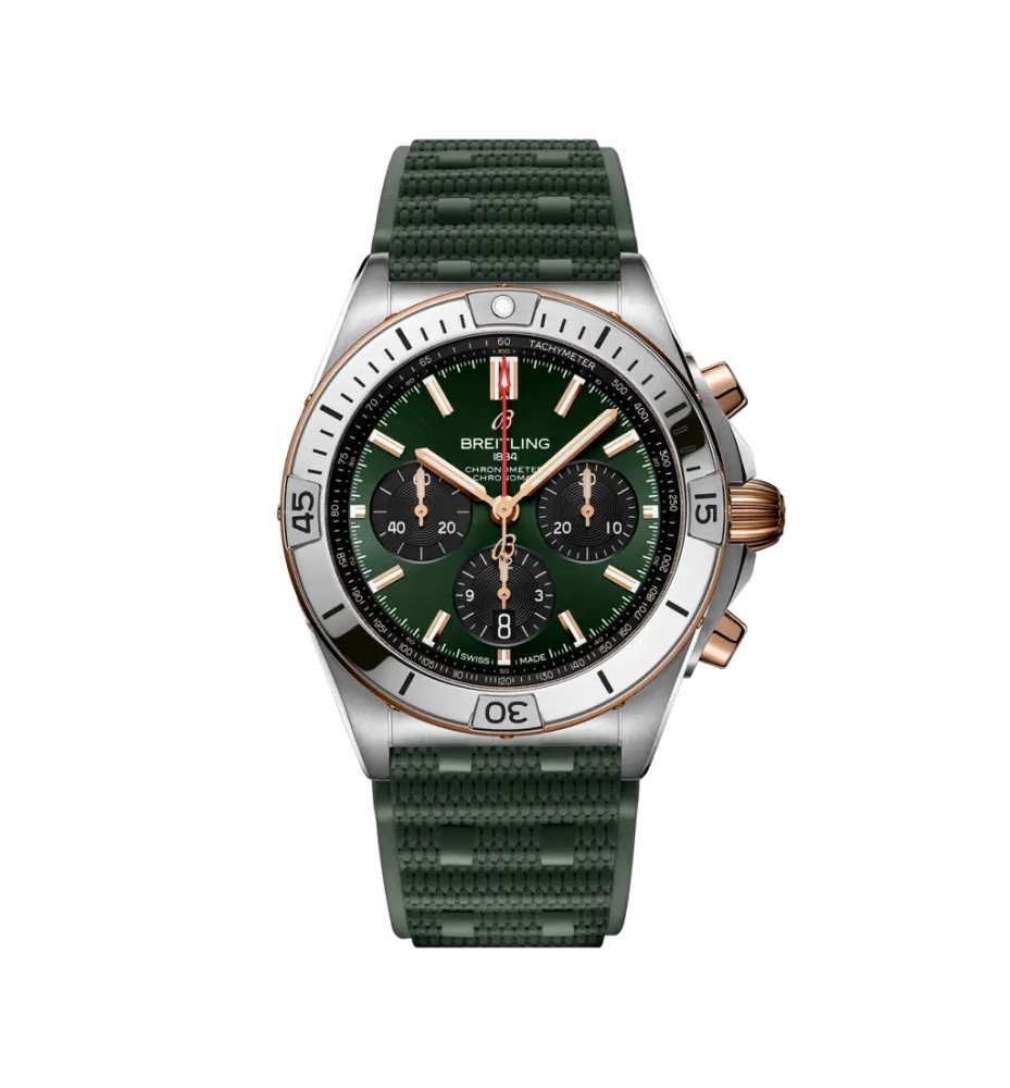 Breitling Chronomat B01 42 bracciale caucciù UB0134131L1S1 Breitling Chronomat B01 42 bracciale caucciù UB0134131L1S1