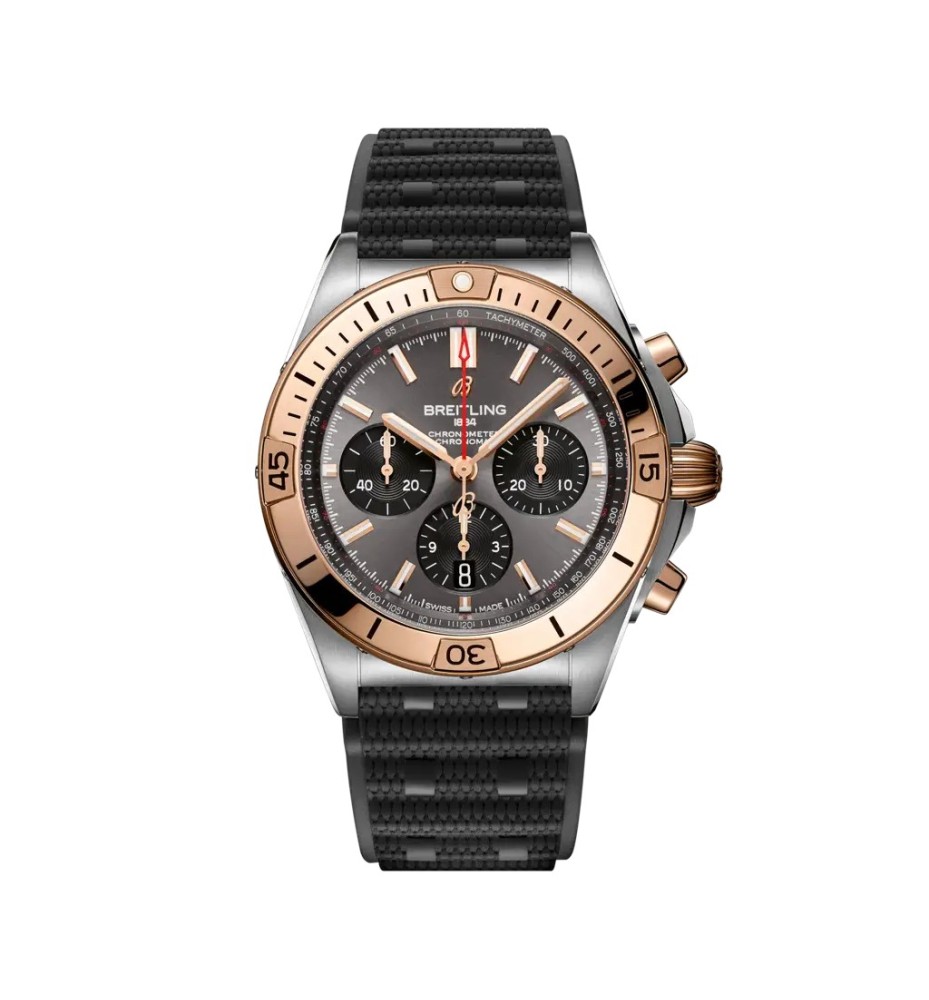Breitling Chronomat B01 42 bracciale caucciù UB0134101B1S1 Breitling Chronomat B01 42 bracciale caucciù UB0134101B1S1