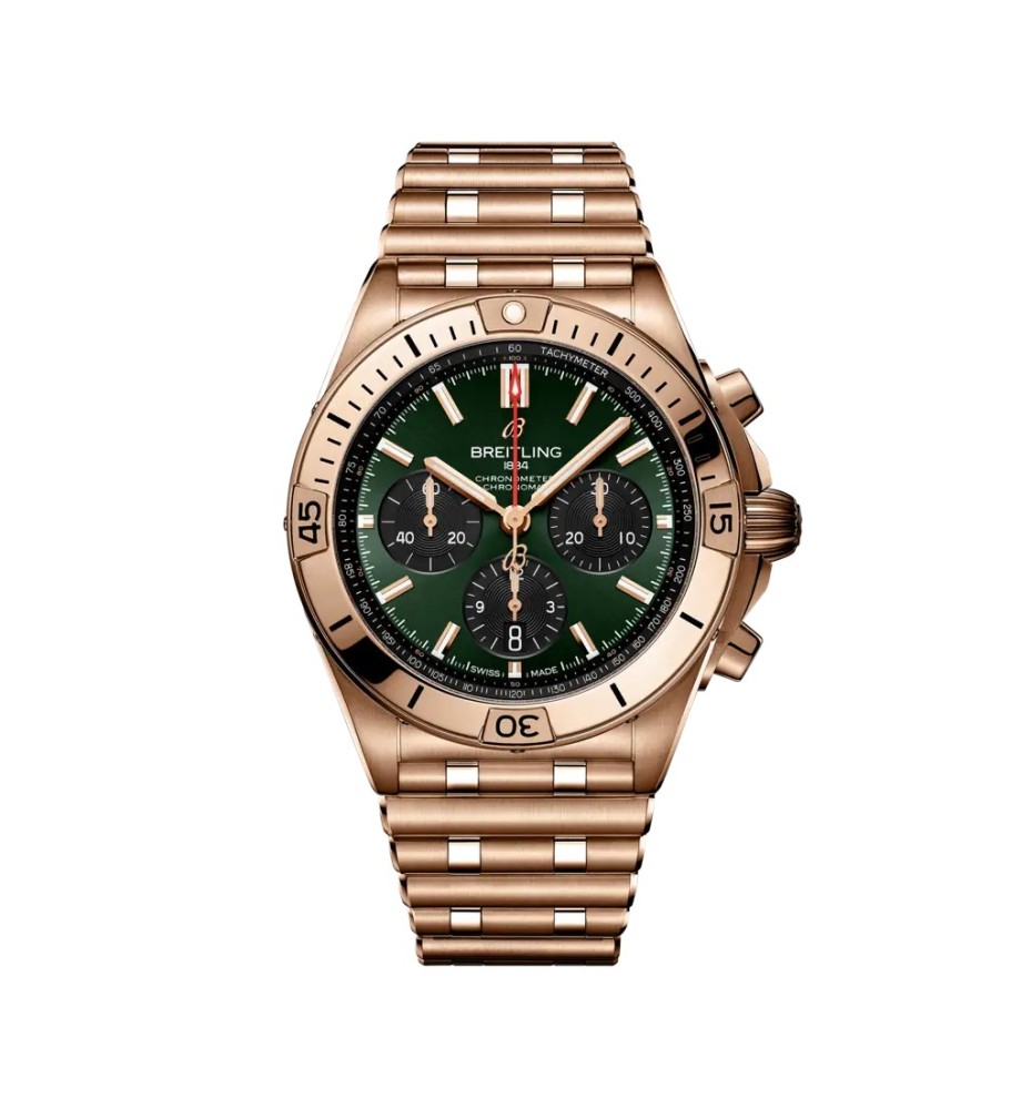 Breitling Chronomat B01 42 cassa e bracciale in oro RB0134101L1R1 Breitling Chronomat B01 42 cassa e bracciale in oro RB0134101L1R1