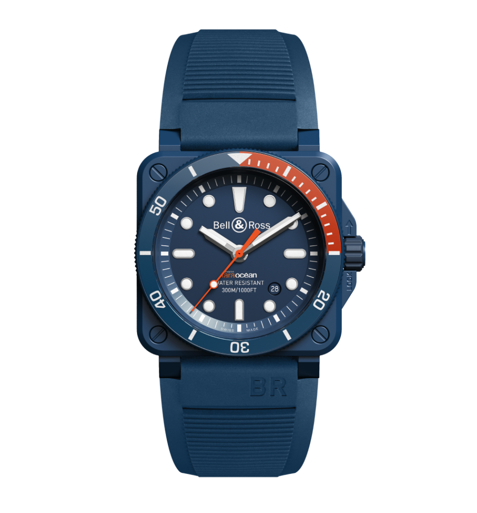 Orologio Br 03 Diver Tara 42 mm BELL&ROSS BR0392-D-TR-CE/SRB
