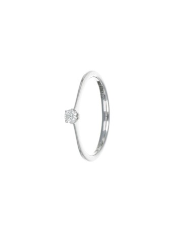 Anello Recarlo Classici | Oro Bianco e Diamanti – Ferrara Gioielli