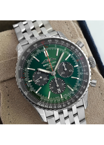 Breitling Navitimer B01 Chronograph 46 quadrante verde AB0137241L1A1
