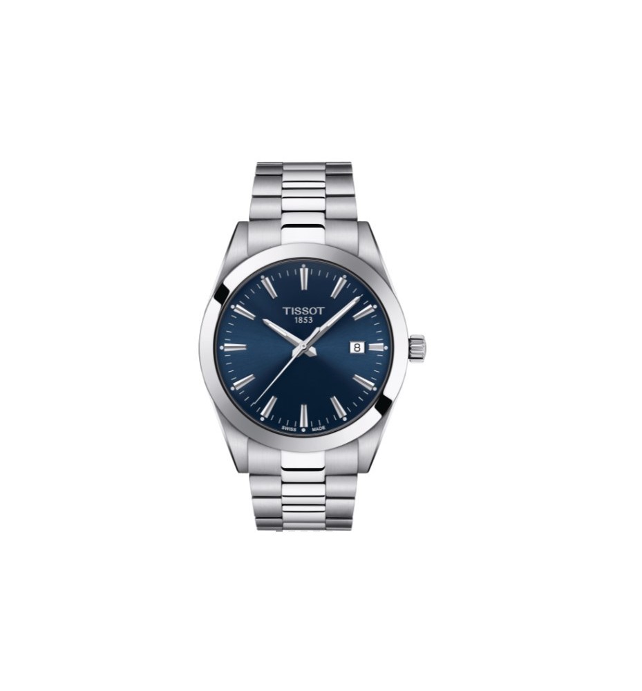 Tissot Gentleman quadrante blu cassa diametro 40 T1274101104100