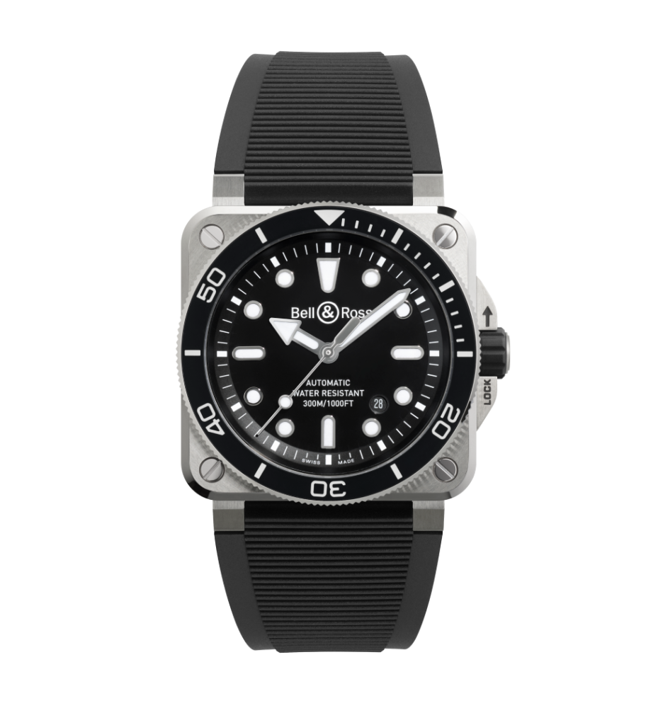 BR-03 Diver Black Steel BR03A-D-BL-ST/SRB