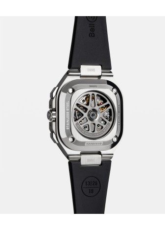 BR-05 Chrono Black Steel BR05C-BLC-ST/SRB