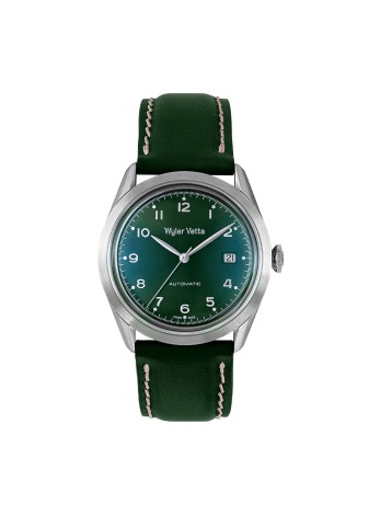 Wyler Vetta Heritage 39 mm quadrante verde cinturino pelle WV0298