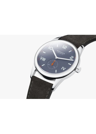 Nomos Club Campus 38 mm Blue Purple cinturino pelle 730