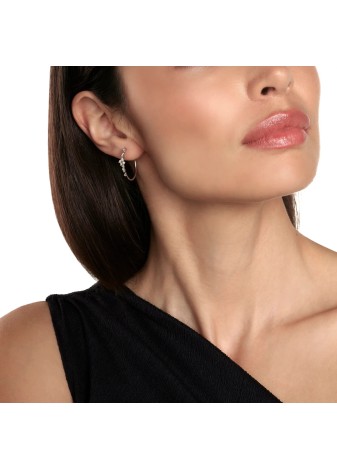 Cerchi Mimosa in oro bianco con diamanti 20091244