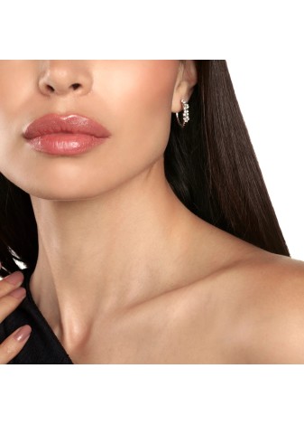 Cerchi Mimosa in oro bianco con diamanti 20100057