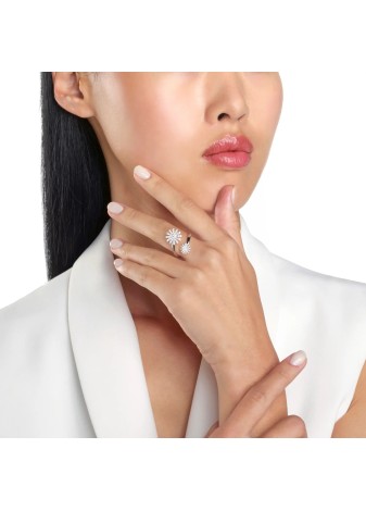 Anello Margherita in oro bianco con diamanti 20102419