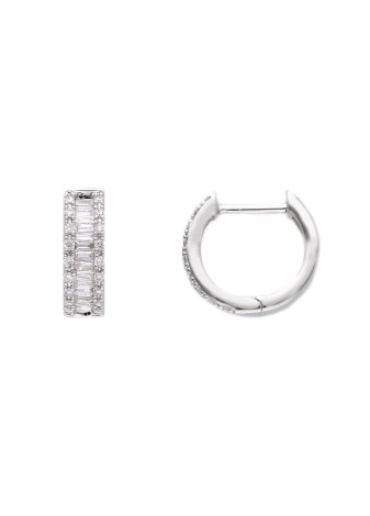 Orecchini Riviera in oro bianco con diamanti