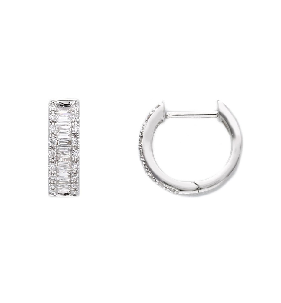 Orecchini Riviera in oro bianco con diamanti Orecchini Riviera in oro bianco con diamanti