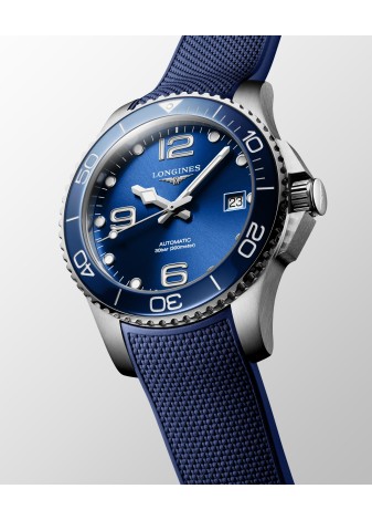 Longines Hydroconquest 39 mm blu cinturino caucciù L37804969