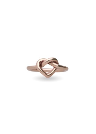 Anello Cuore annodato in Oro Rosa 9kt AN203R