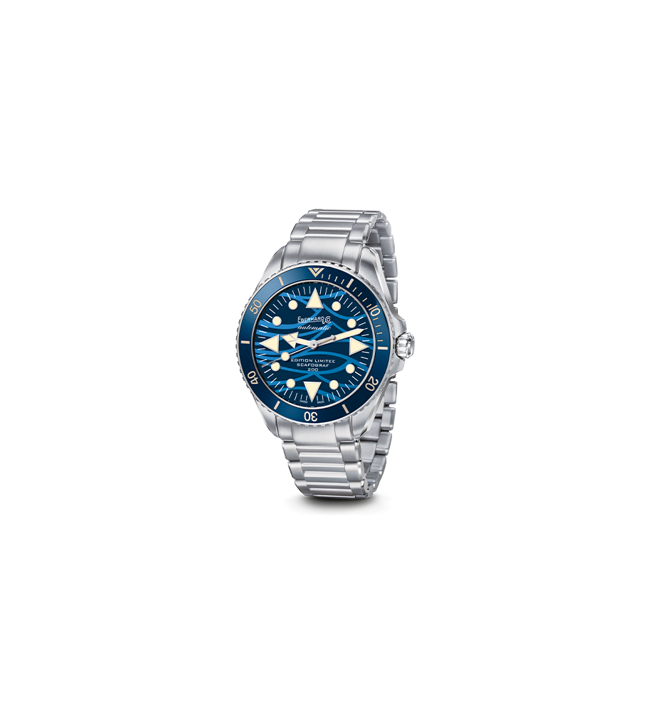 Eberhard Scafograf 200 Edizione Limitata Onde Bleue 41046.01 CA2C