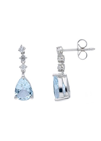 Orecchini Acqua Marina OR179BK - Ferrara Gioielli