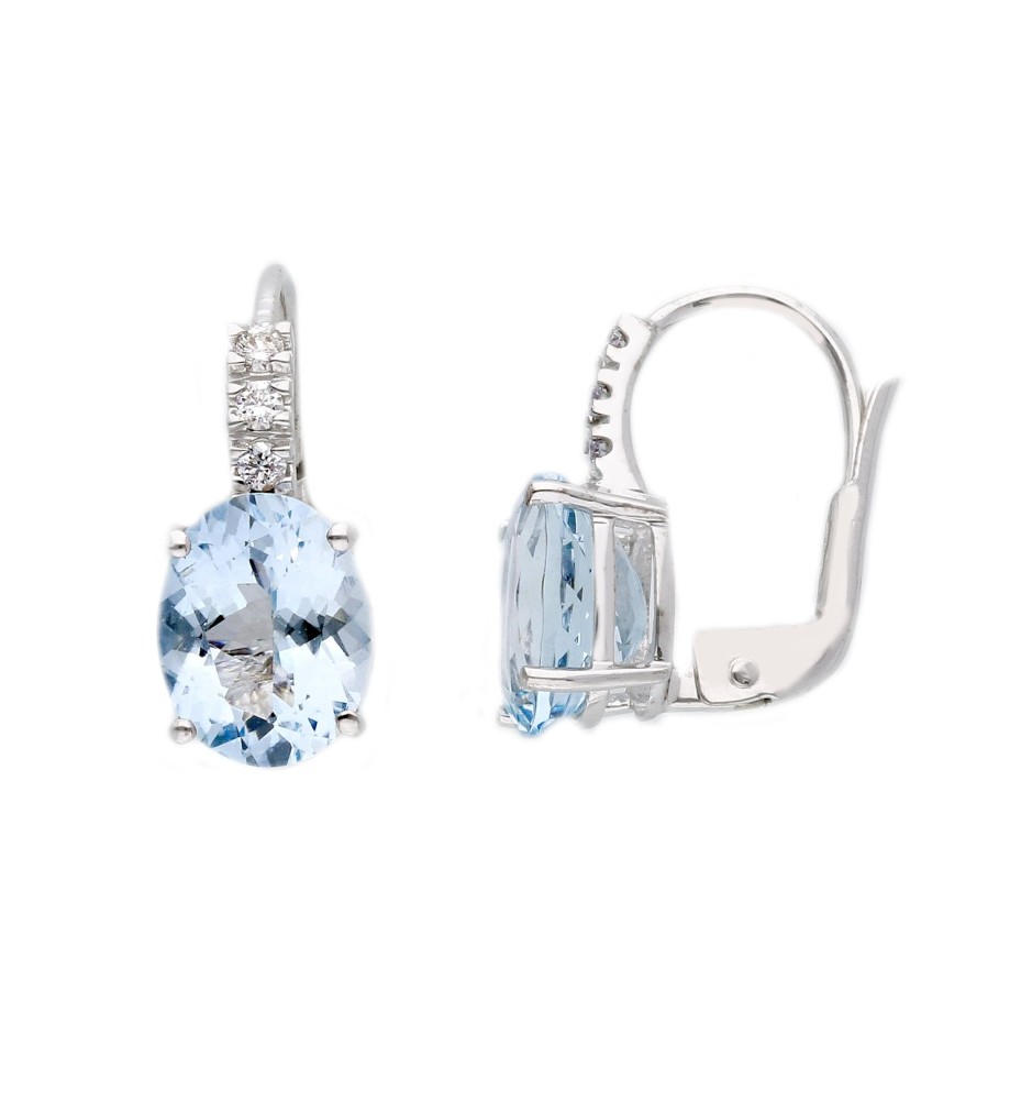 Orecchini Acqua Marina OR336BK - Ferrara Gioielli