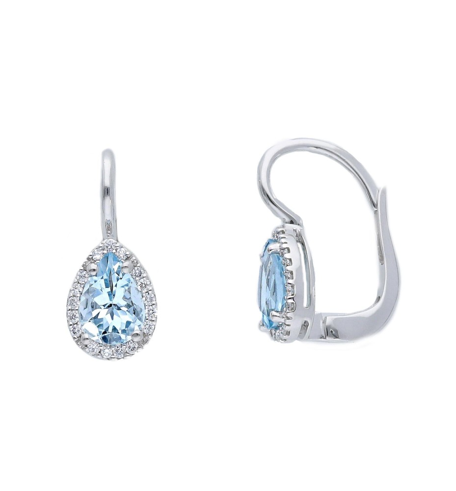 Orecchini Acqua Marina OR363BK - Ferrara Gioielli