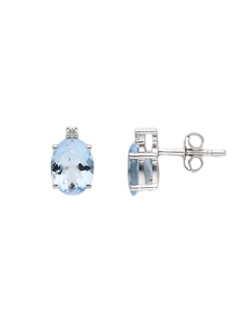 Orecchini Acqua Marina OR476BK - Ferrara Gioielli