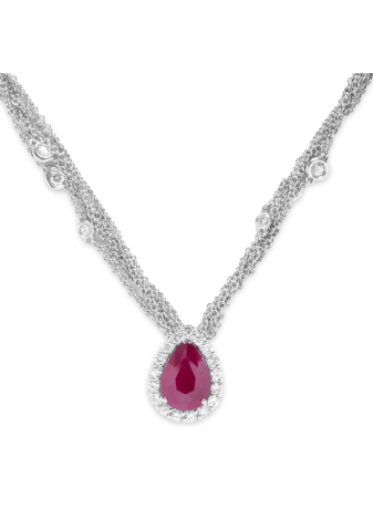 Collana Goccia Rubino UNICO6728 - Ferrara Gioielli