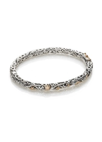 Bracciale DeNobili Polvere di Stelle rigido argento e oro BR1124